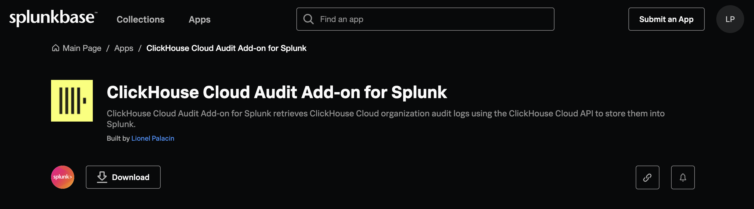 Download from Splunkbase